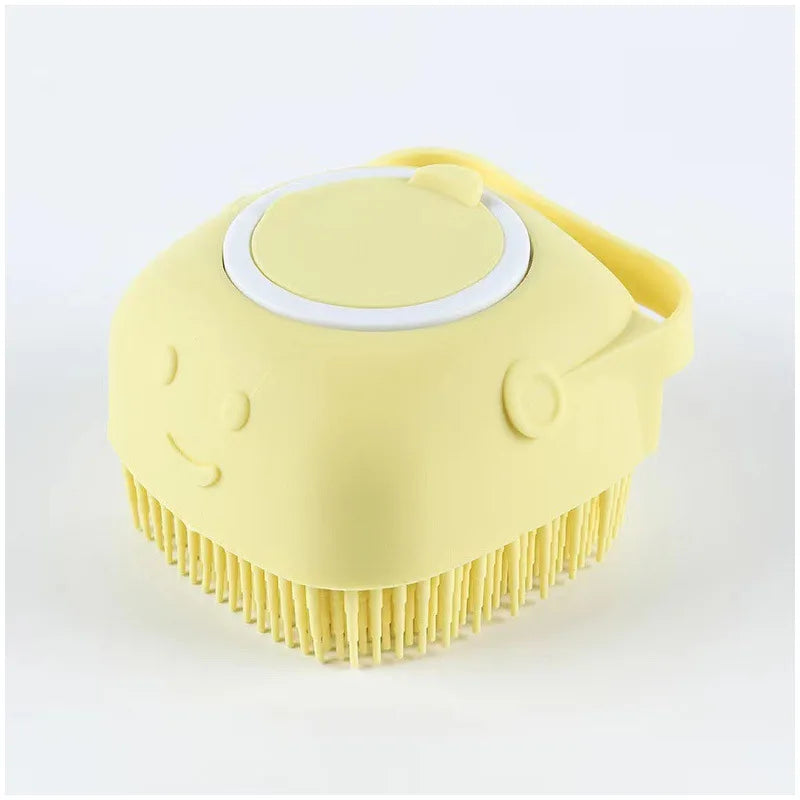 Pet Bath Massage Brush Puppy Dog Cat Grooming Cleaning Soft