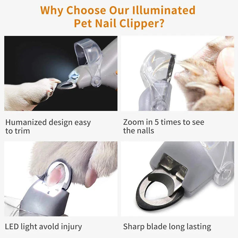 PawGlow Dog & Cat LED Clipper