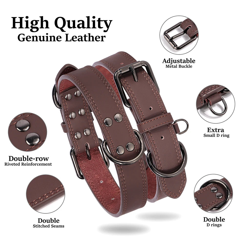Classic Leather Dog Collar