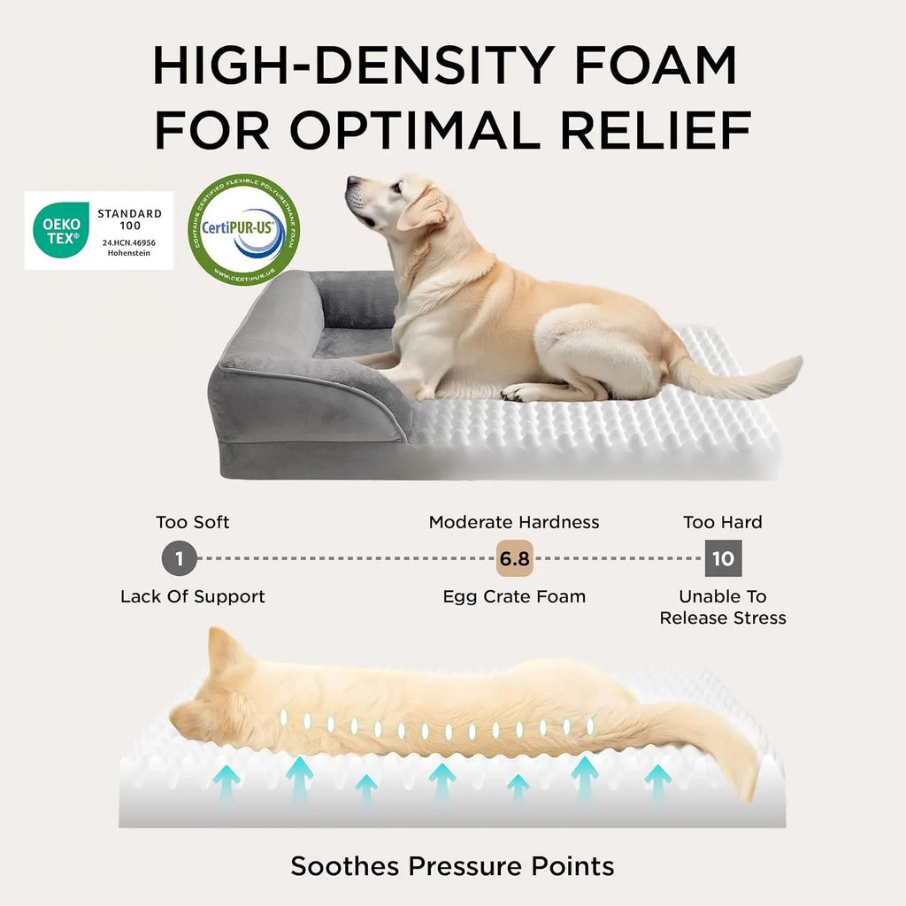 Orthopaedic Washable Dog & Cat Sofa Bed (Joint Relief, Waterproof)