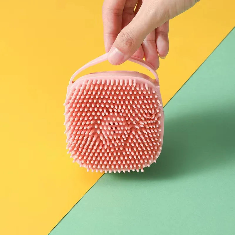 Pet Bath Massage Brush Puppy Dog Cat Grooming Cleaning Soft