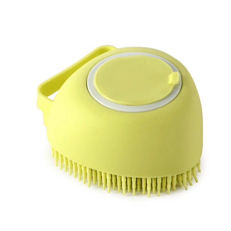 Pet Bath Massage Brush Puppy Dog Cat Grooming Cleaning Soft