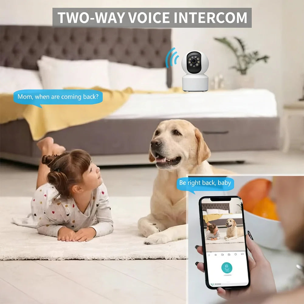 Pet Safety Camera with 2-Way Audio & Night Vision