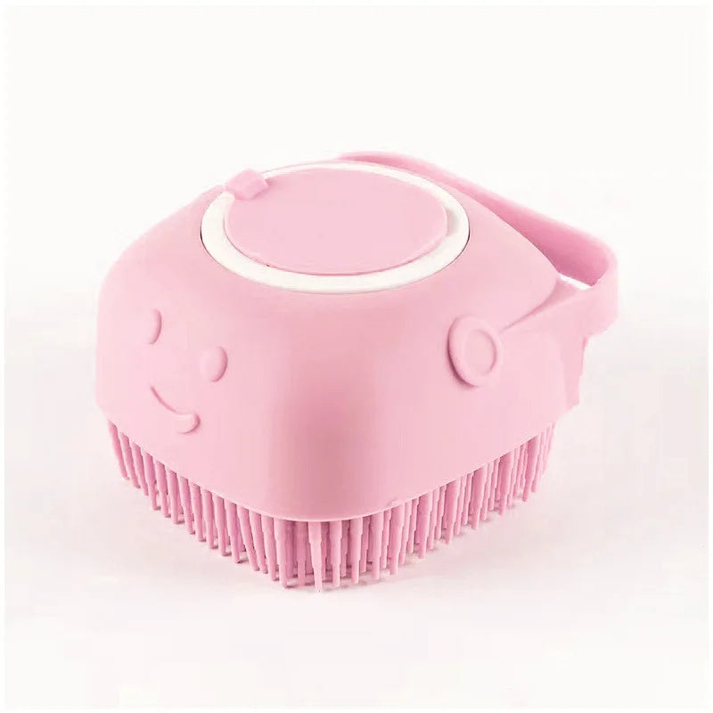 Pet Bath Massage Brush Puppy Dog Cat Grooming Cleaning Soft