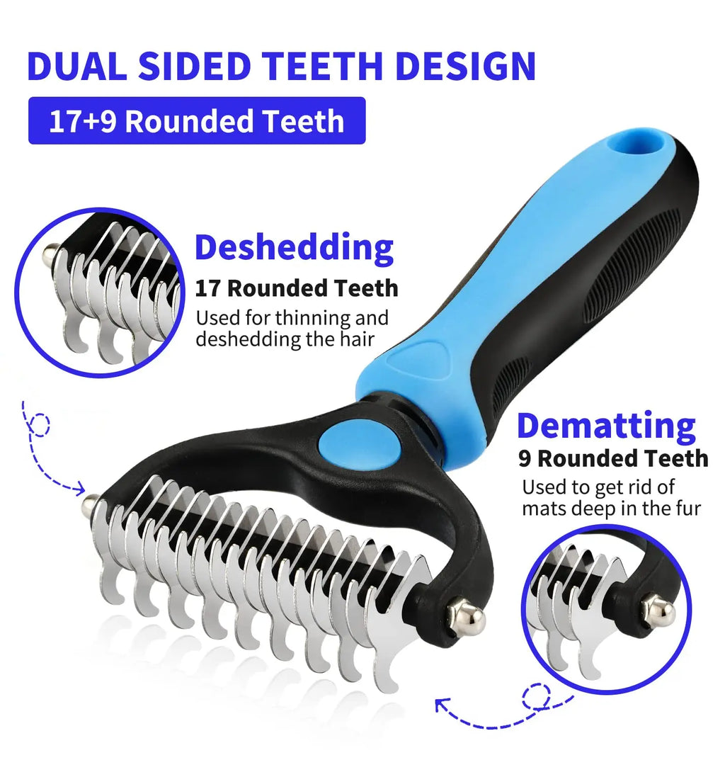 Pet Dematting & Deshedding Brush