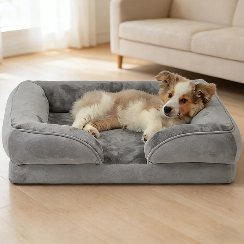 Orthopaedic Washable Dog & Cat Sofa Bed (Joint Relief, Waterproof)
