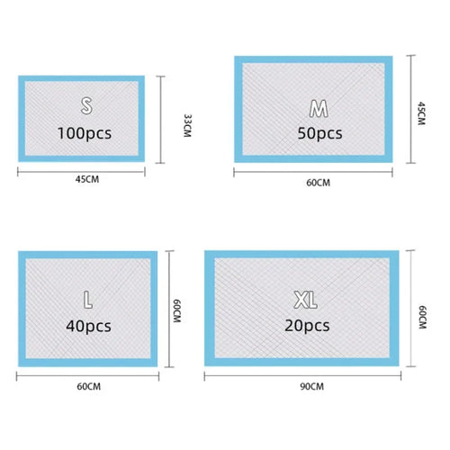 Absorbent Dog Pee Pads – Disposable Puppy Potty Training Mats