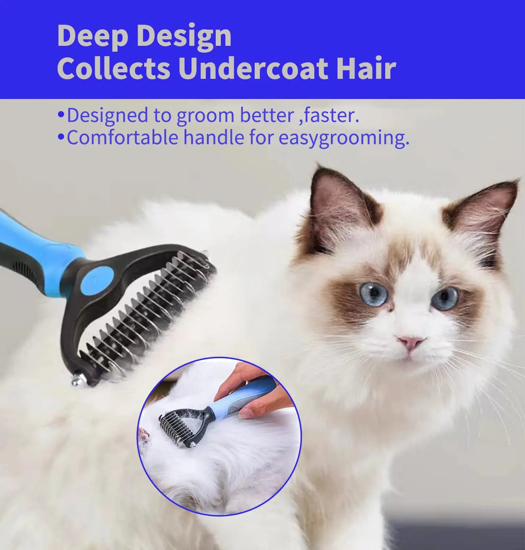 Pet Dematting & Deshedding Brush