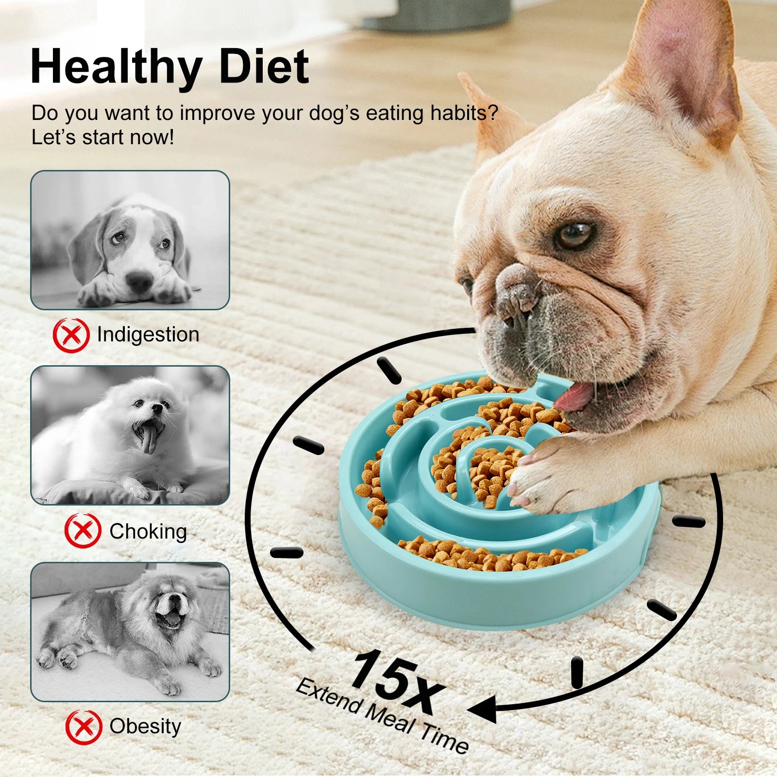 PawSlow Anti-Gulp Bowl