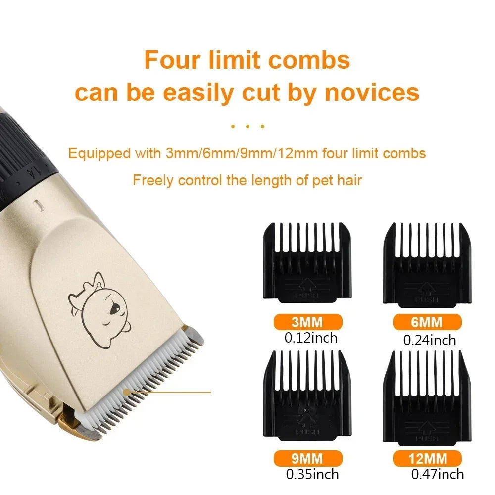 Pro Groom Pet Clipper – USB Rechargeable Quiet Hair Trimmer for Dogs & Cats