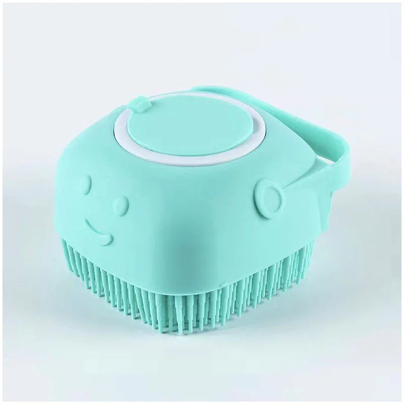 Pet Bath Massage Brush Puppy Dog Cat Grooming Cleaning Soft