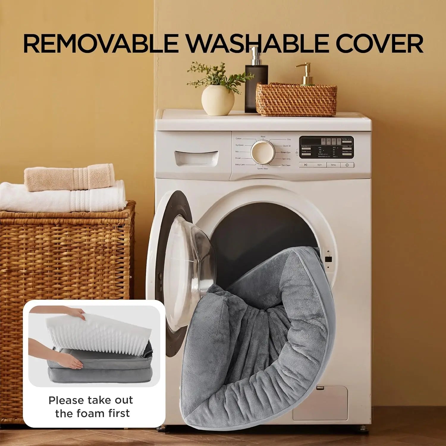 Orthopaedic Washable Dog & Cat Sofa Bed (Joint Relief, Waterproof)